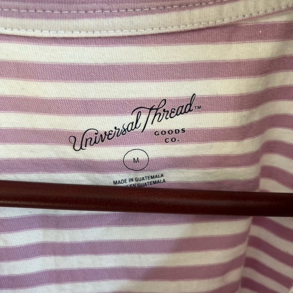 Universal Threads dusty rose purple/white striped crop top - Picture 3 of 4